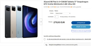Tablet Xiaomi Mi Pad 6 de 6GB/128GB por 237,15€