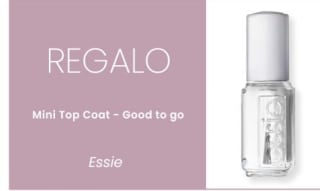 Regalo Mini top coat de Essie con compra de 2 productos de la marca Essie