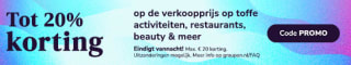 Tot 20% korting bij Groupon
