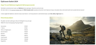 Fjallraven Outlet bij Kampeerwereld Hendriks in Ermelo