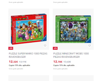 Recopilacion de puzzles desde 2,99€ (miravia)