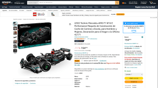 LEGO Technic Mercedes-AMG F1 W14 E Performance por 136,49€