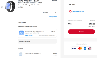 Huawei Watch Fit 3 met gratis HUAWEI FreeBuds SE 2 voor €159,99 bij Huawei