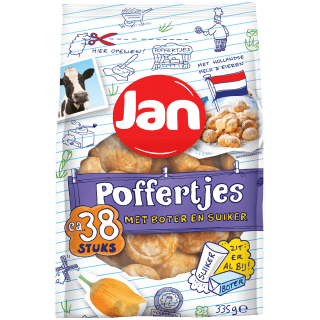 Jan pannenkoeken of poffertjes Pak 8 of 38 stuks voor €1,19 bij Dirk
