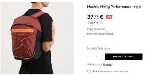 Mochila Timberland de 22L Hiking Performance por 37.99€