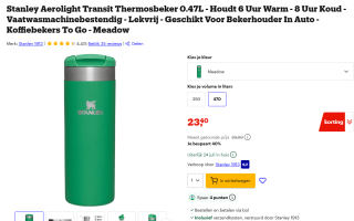 STANLEY - The Aerolight -Thermosbeker 0.47L voor €23,40 bij Bol
