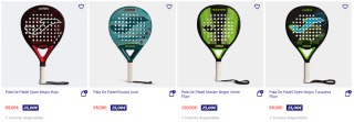 Recopilación Palas de pádel por 25€ y 30€
