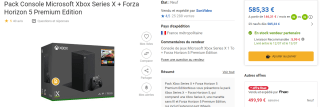 Console Xbox Series X avec Forza Horizon 5 à 585,33€