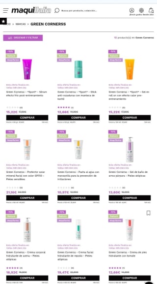 -15% de Descuento en Green Cornerss.