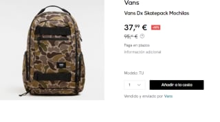 Mochila Vans Dx Skatepack por 37.99€