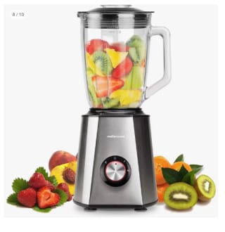 Batidora de vaso eléctrica Mellerware Mixy 1300W. Jarra cristal 1,5L con 6 cuchillas por 34.89€ (Cuenta Nueva 22.89€)