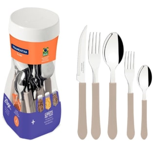 Faqueiro da Tramontina Leme com 20pçs - R$ 35,99