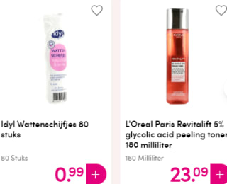 21% korting op bijna alles bij besteding vanaf €15 bij DA in de winkel