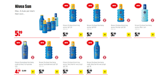 Alle Nivea zonnebrand voor €5,99 bij Dirk