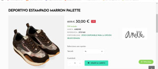 Deportivo estampado marrón Palette  por 30€