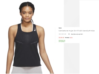 Camiseta de mujer Dri-FIT ADV AeroSwift Nike por 39.99€