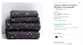 Sábanas King Size Microfibra por $287 | Mercado Libre