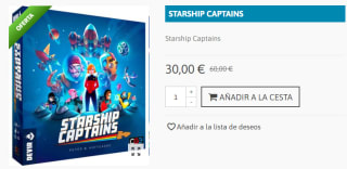 Juego de Mesa Starship Captains por 30€