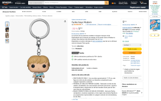 Llavero Funko Luke Skywalker por 5,55€