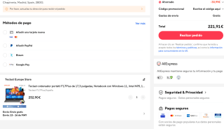 Teclast ordenador portátil F17Plus de 17,3 pulgadas por solo 221,91€