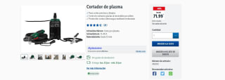 Cortador de plasma por 71,99€