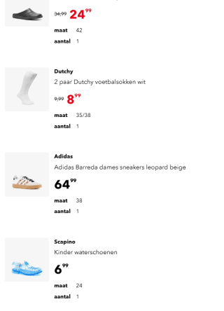 Tot 30% stapelkorting op geselecteerde items bij Scapino