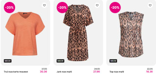 20% korting op alles bij Norah