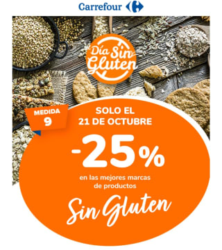 Acumula el 25% en tu cheque ahorro productos sin gluten