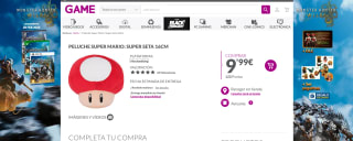 Peluche Super Mario Super seta 16cm por solo 9,99€