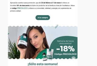 18% descuento desde futunatura