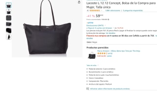 Bolsa de la compra marca Lacoste L.12.12 Concept por 59€