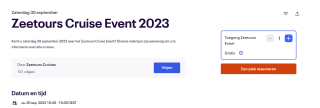 Gratis tickets voor het Zeetours Cruise Event