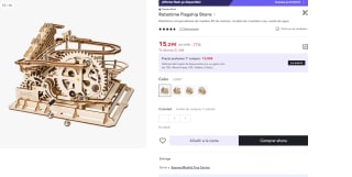 Recopilación ofertas flash Robotime-rompecabezas de madera 3D por 10,70€