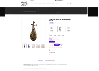 PALETA de BELLOTA 100% IBERICA 5 JOTAS por solo 146€