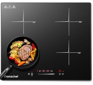 Placa de Induccion de 4 Zonas y 9 Niveles de potencia AMZCHEF por 119,69€