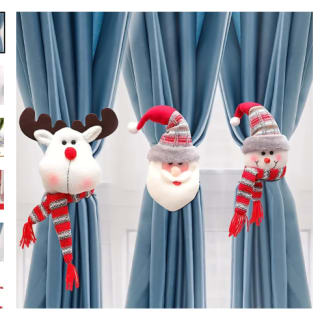 Hebilla de cortina de Navidad con muñeco por 3,44€