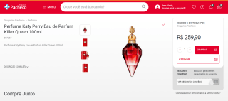 Perfume Katy Perry Eau de Parfum Killer Queen de 100ml - R$ 259,90