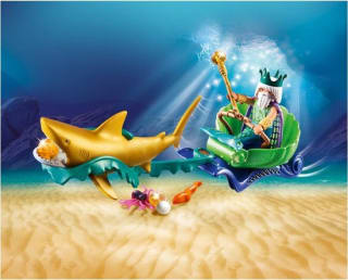 PLAYMOBIL Magic Koning der zeeën met haaienkoets - 70097 voor €5,90 bij bol.com