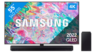 Samsung QLED 55Q74B (2022) + Soundbar voor €814 bij Coolblue