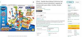 VTech Circuito de canicas Marble Rush Deluxe Corkscrew set por 26,25€