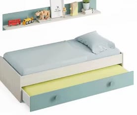 Cama con estante 2 colchones por solo 101,98€