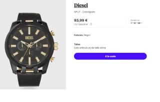Reloj Cronografo de Hombre Diesel SPLIT por 84.59€