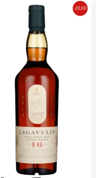 Lagavulin 16 Years Schotse whisky voor €64,95 bij Drankdozijn