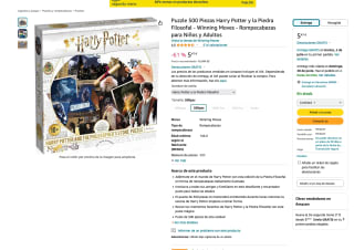 Puzzle 500 piezas Harry Potter y la Piedra Filosofal por solo 5,47€