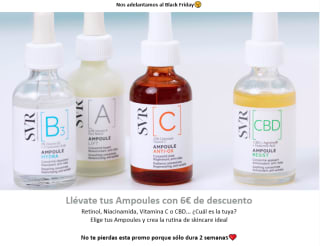 6€ de descuento en las Ampoules de SVR
