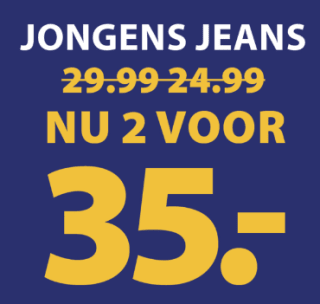 2 jongens jeans voor €35 bij Terstal