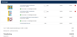 Gratis Lego valentijnscadeau bij aankoop van 2 Lego bloemen sets