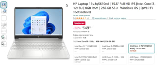 HP 15s-fq5610nd 15.6" laptop voor €349 bij Amazon