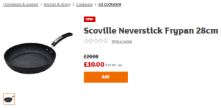 Receive a Scoville Neverstick frypan from Sainsbury's for £10