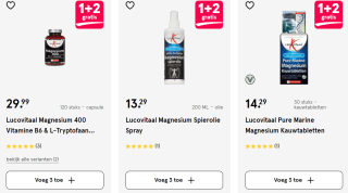 Lucovitaal Magnesium items 1+2 gratis bij Etos